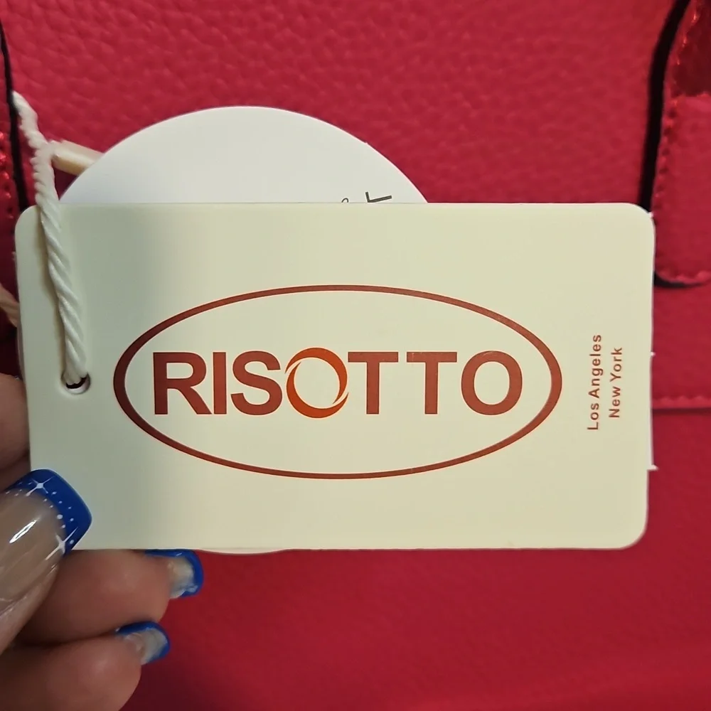 Risotto Fuschia Vegan Leather Shoulder Bag NWT